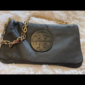Tory Burch Leather Reva Clutch